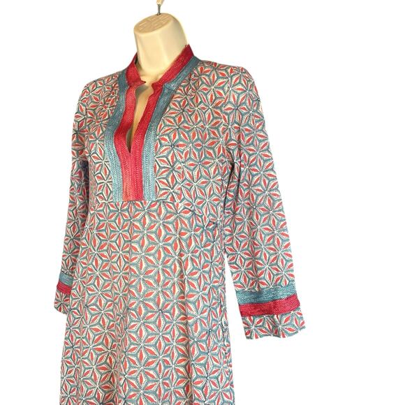 Roberta Roller Rabbit Long Sleeve 100% Cotton Kurta Dress XS - Picture 3 of 6